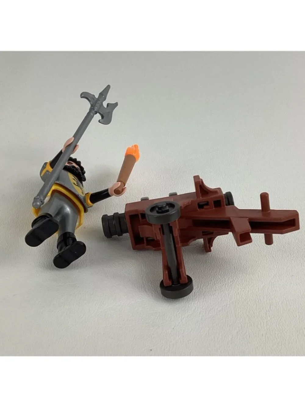 Playmobil Knights 4870 Lion Knight Cannon Guard Figure Building Toy Geobra 20009